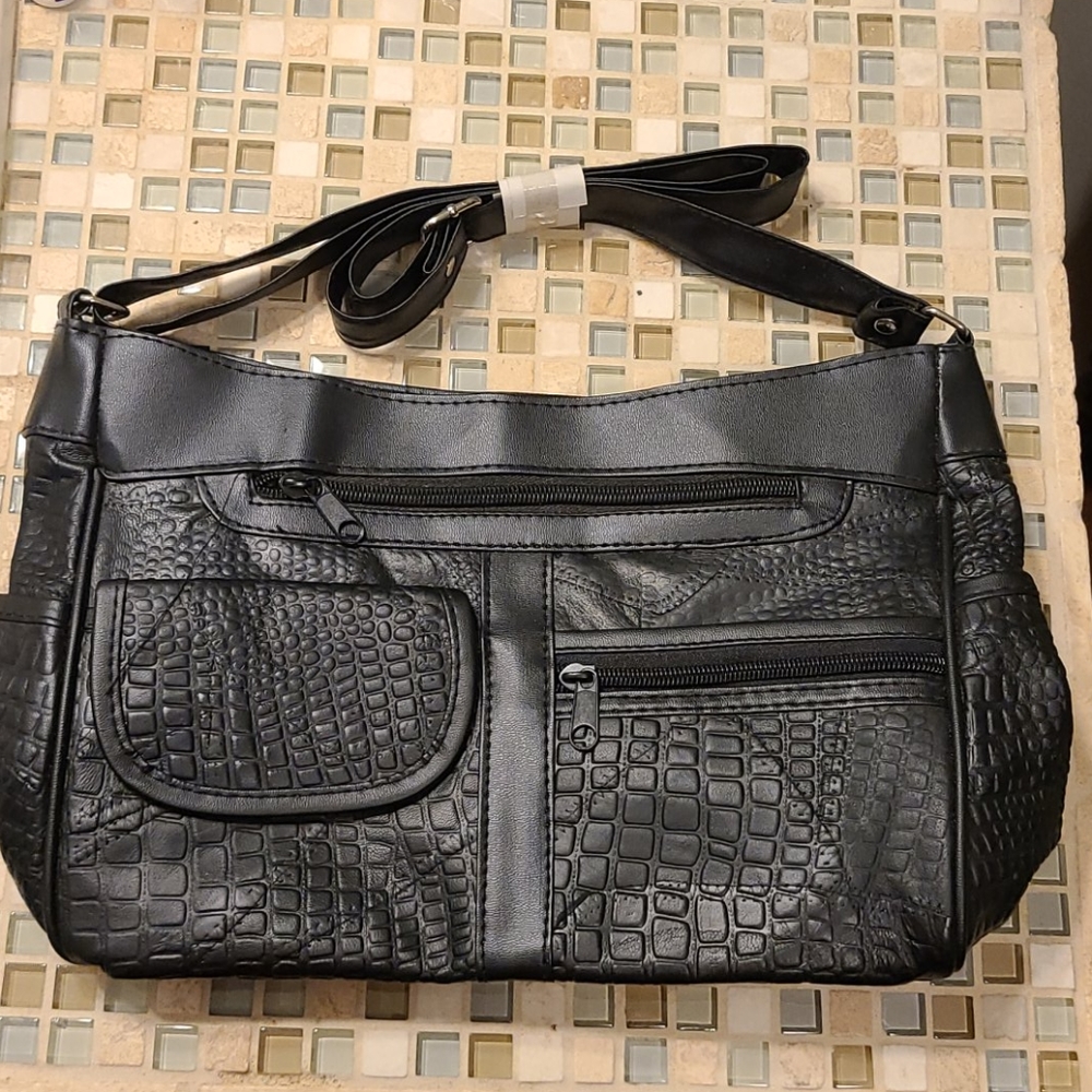 Faux leather lightweight purse